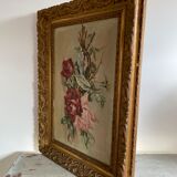 Old painting, still life with roses (late nineteenth)