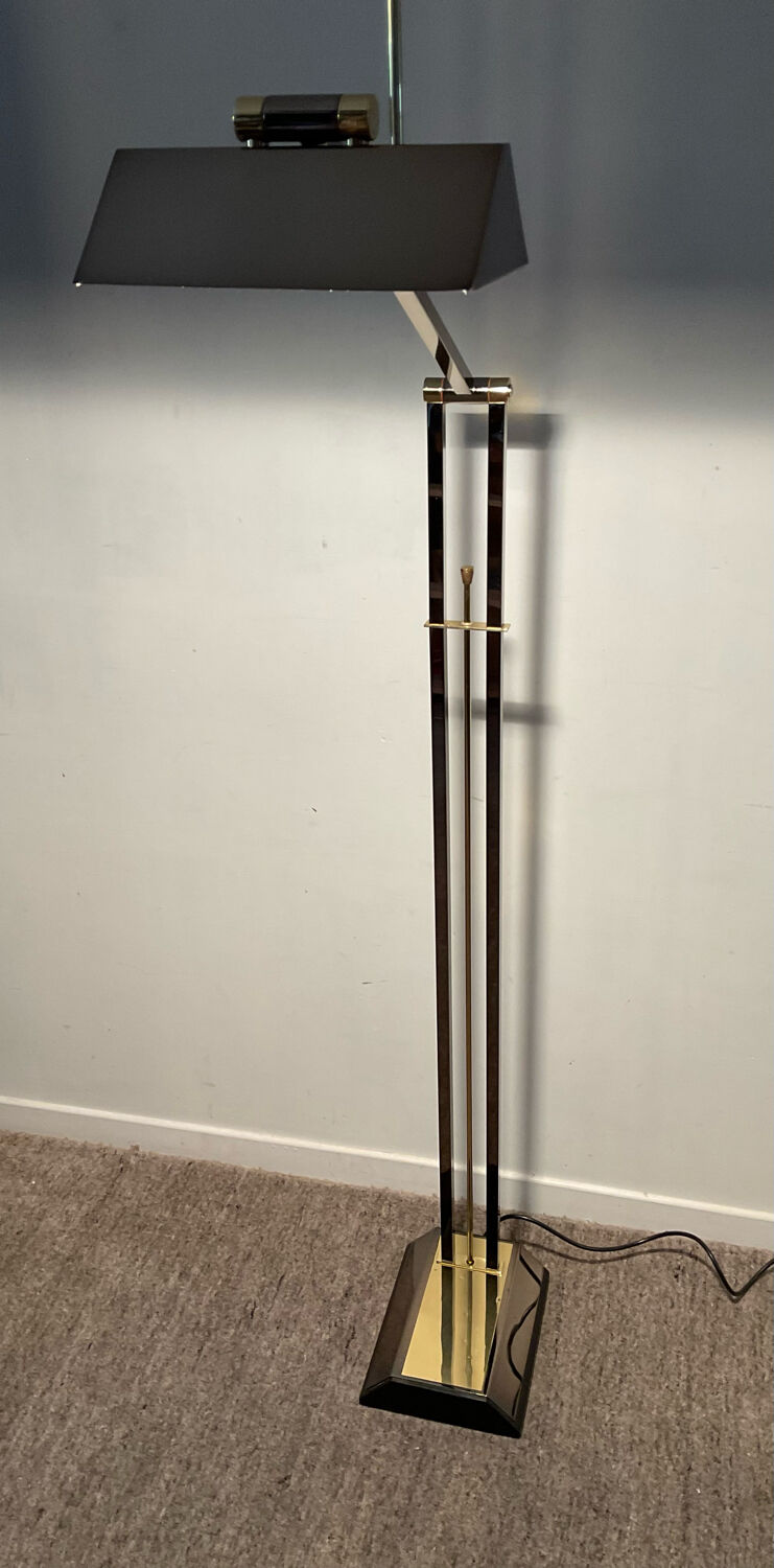 Golden Deknudt floor lamp from the 70s