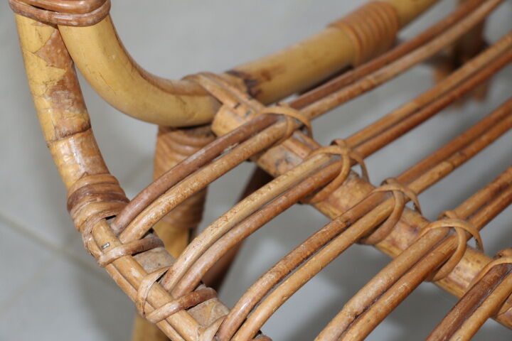 2 fauteuils rotin adulte 1960
