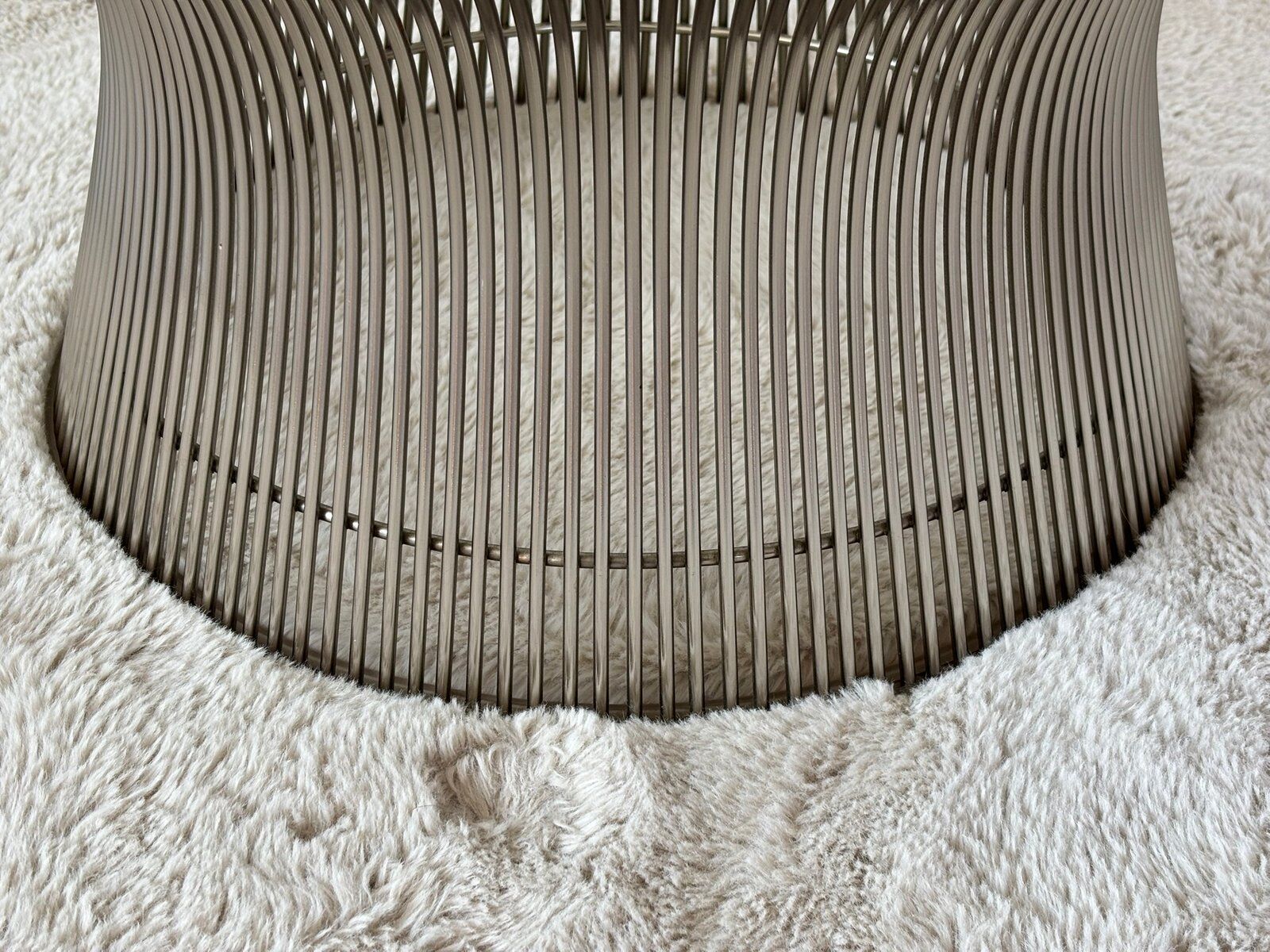 Wire frame coffee table by Warren Platner for Knoll, 1960s