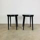 Pair of black Baumann stools, 1960s
