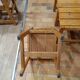 Series of vintage arc chairs