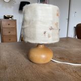 1970s wooden ball lamp