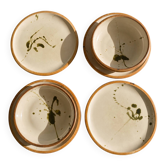 Service en gres madeleine brault poterie la colombe 60s