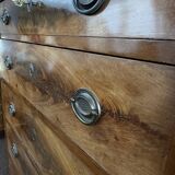 Restoration Style Walnut Veneer Chest of Drawers