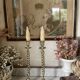 Pair of twisted brass candlesticks 37cm