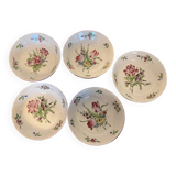 Set of 5 Luneville KG soup plates