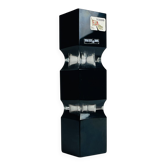 Vase en verre Murano Sommerso noir par Pagnin & Bon, Italie, années 1960
