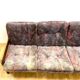 Retro sofa, solid wood frame, 1970s, Central Europe