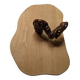 Natural wood cheese board with country vine decoration