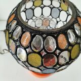 Lamp: Richard Essig lamp base + stained glass globe