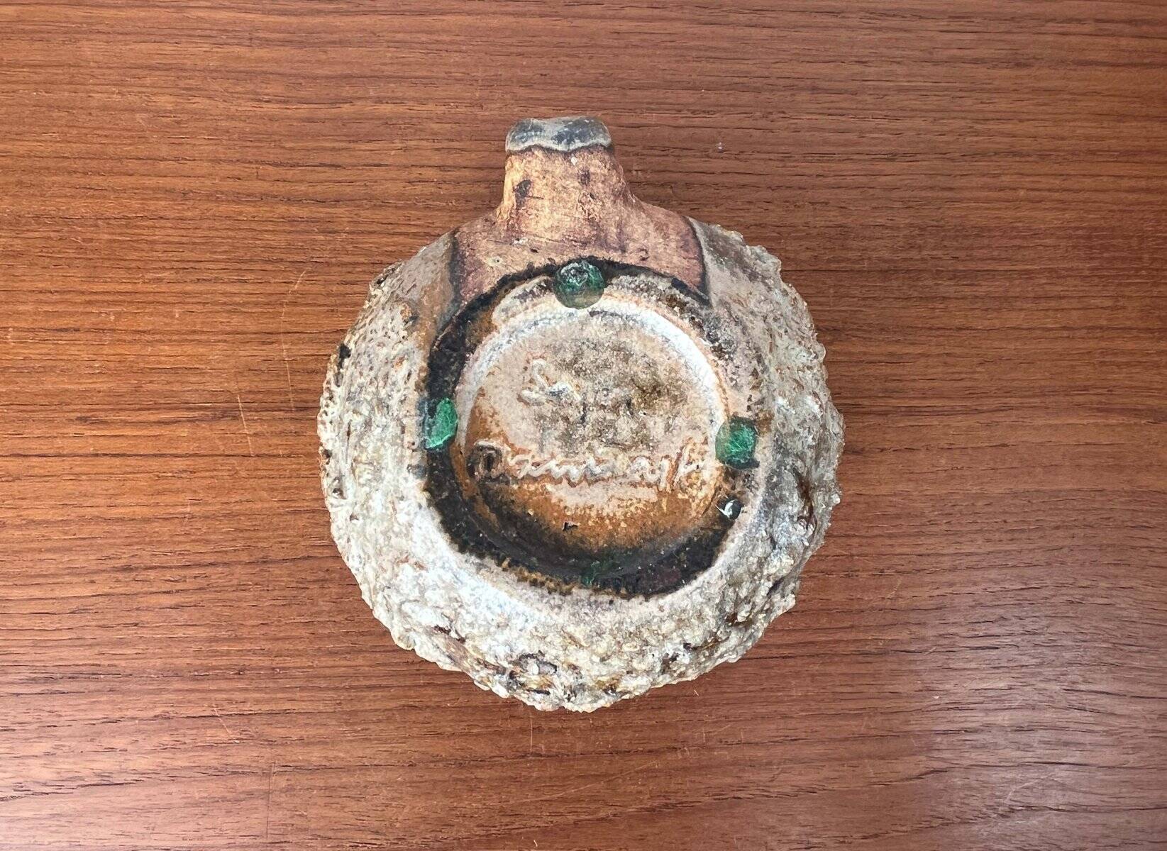 Mid-Century Modern Danish Studio Pottery Hedgehog Candleholder from Sejer Keramik, 1960s