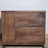 Low walnut Art Deco furniture