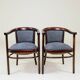 Art deco set two armchair by Thonet, 1910s full refurbished