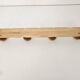 Vintage wooden wall coat rack in bamboo style (4 hooks) 50s 60s