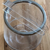 Champagne bucket or ice bucket and its plexiglass pliers 17.5 * 15 cm
