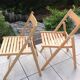 Pair of folding chairs Scandinavian style 70s