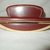 Stitched leather blotting pad