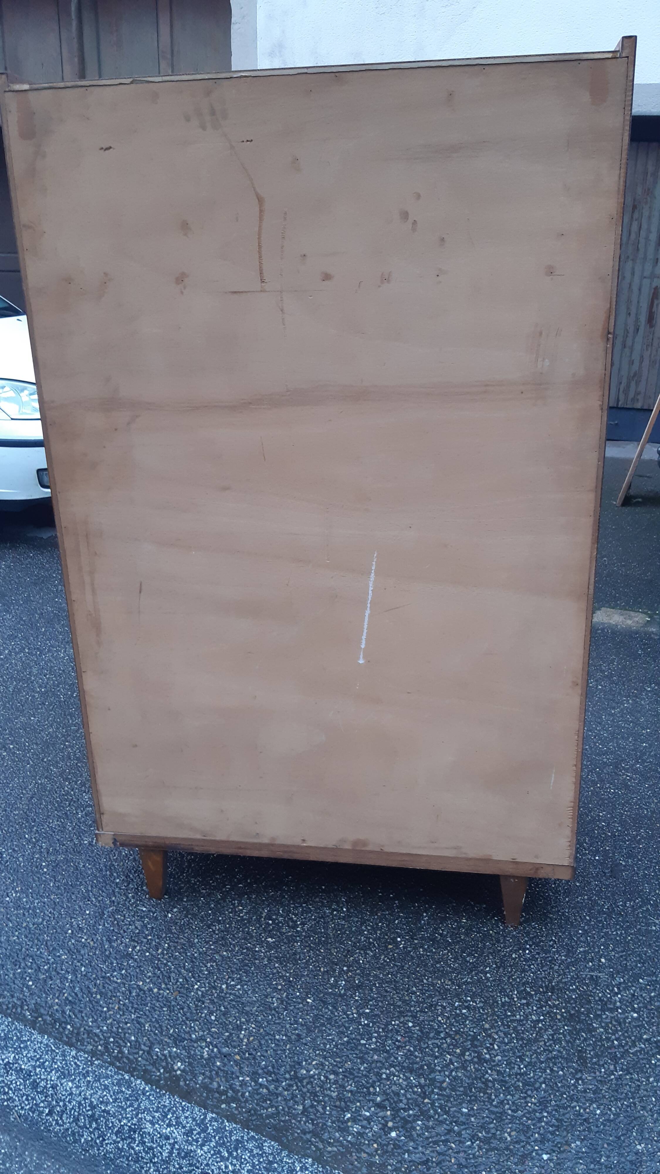 Vintage wardrobe with compass feet