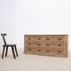 Trade cabinet with drawers in oak and blue stone – early 20th century