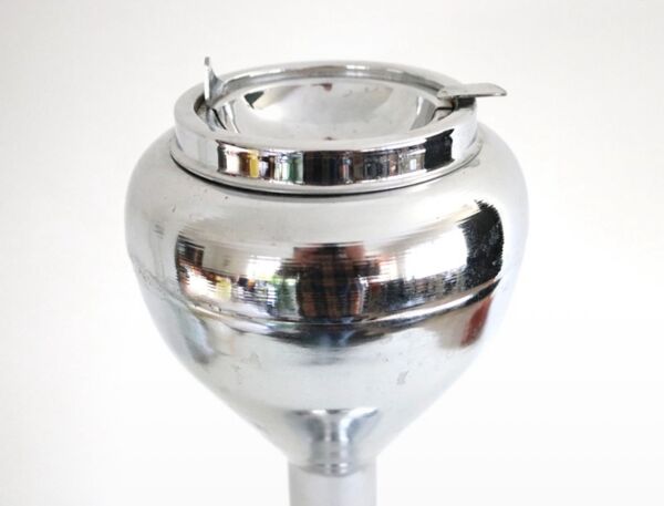 Cendrier sur pied Culbuto italien chromé 1970