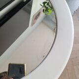 Miroir rond en plastique blanc Syla - Ref 702