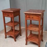 Pair of bedside art nouveau