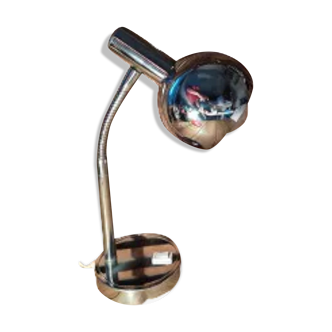 Lampe boule bureau chevet métal inox chromé dpm 1122411