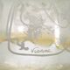 Français vintage signé Vianne plafonnier en verre ambré décoration florale 4523