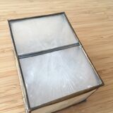 Vintage box in mother-of-pearl and brass