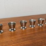 Mid-Century Cromargan Egg Cups by WMF, 1960s, set of 6