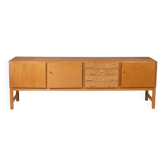 Oak and oak veneer sideboard. 1960s/70s.
