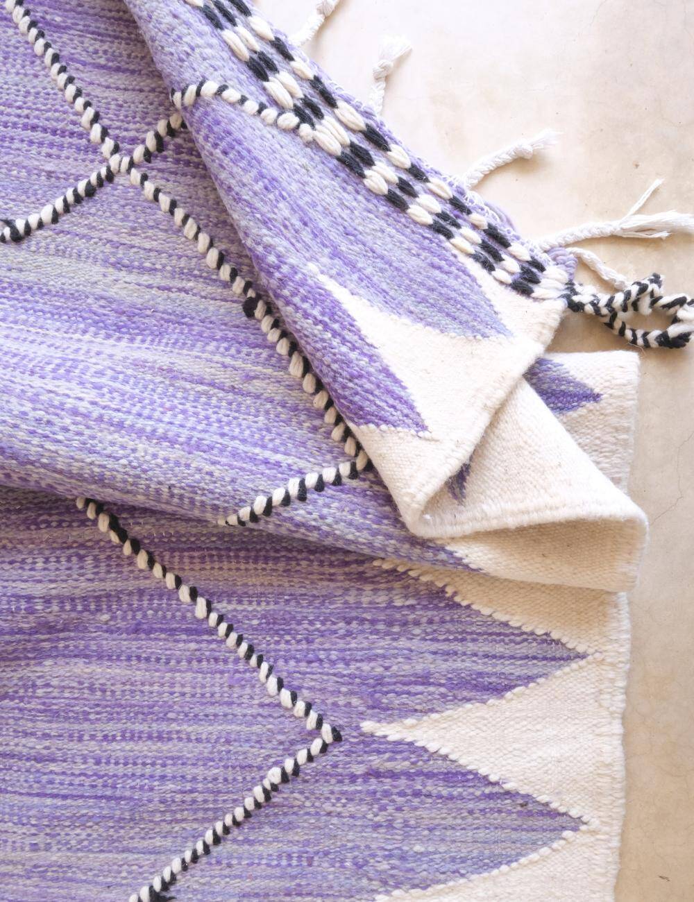 Purple Kilim Rug - 312 x 200 cm