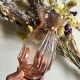 Pink transparent vase