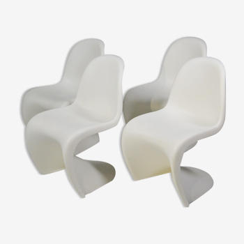 Set of 4 Panton chairs by Verner Panton for Vitra