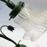 antique 1980s art nouveau retro table or desk lamp