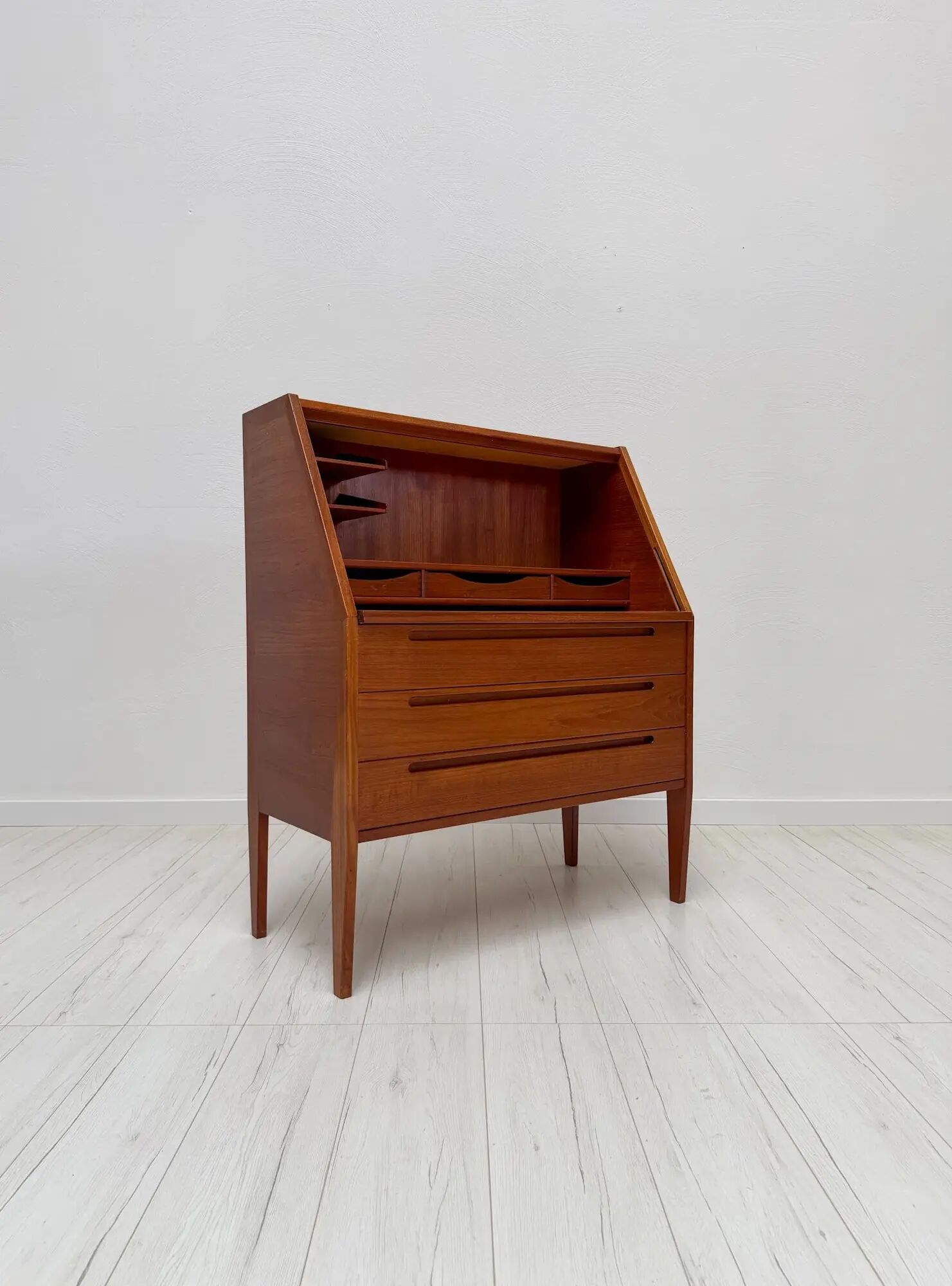 1960s Danish teak secretary desk by Kai Kristiansen for Tørring Møbelfabrik