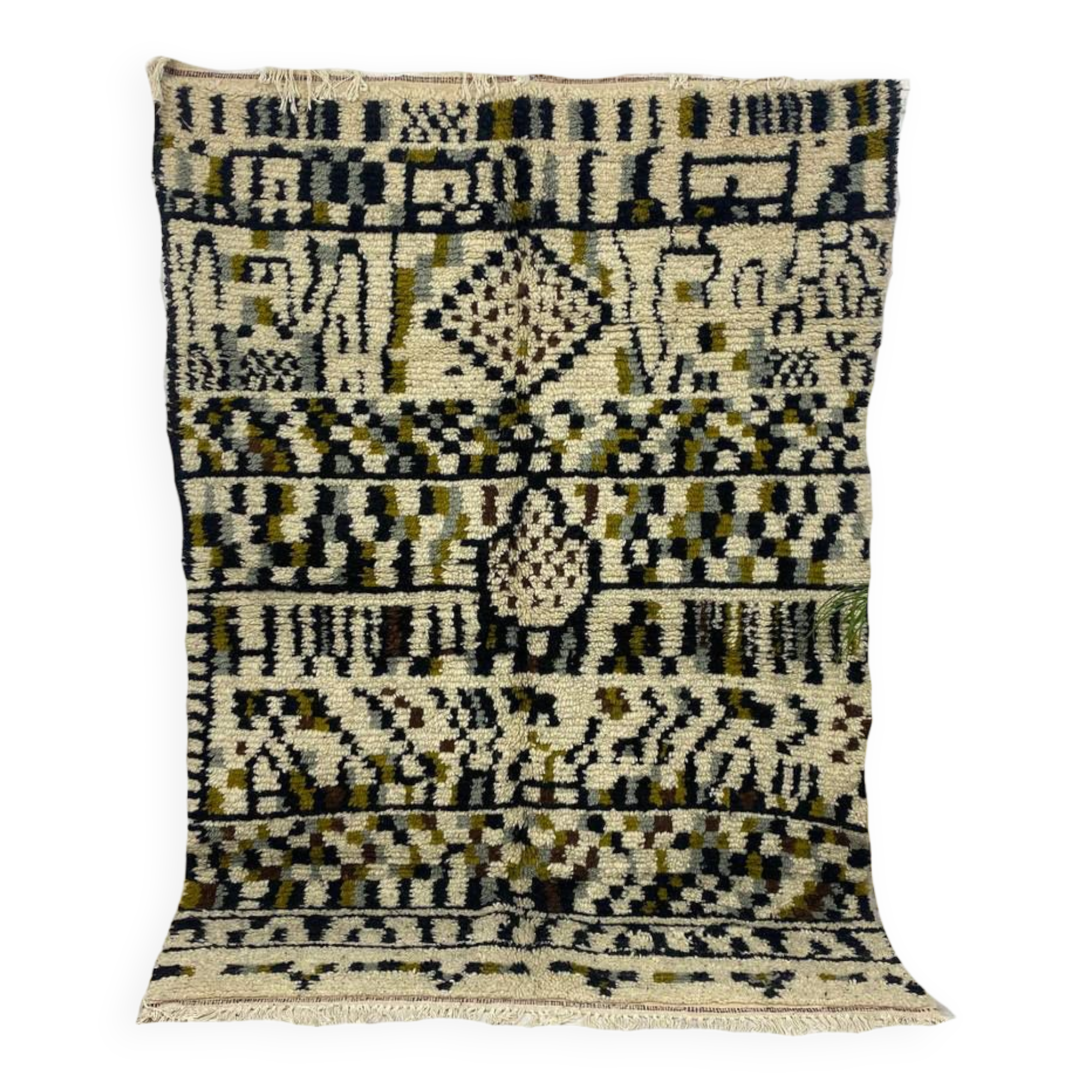 Berber carpet marocain handmade 218 X 154 CM