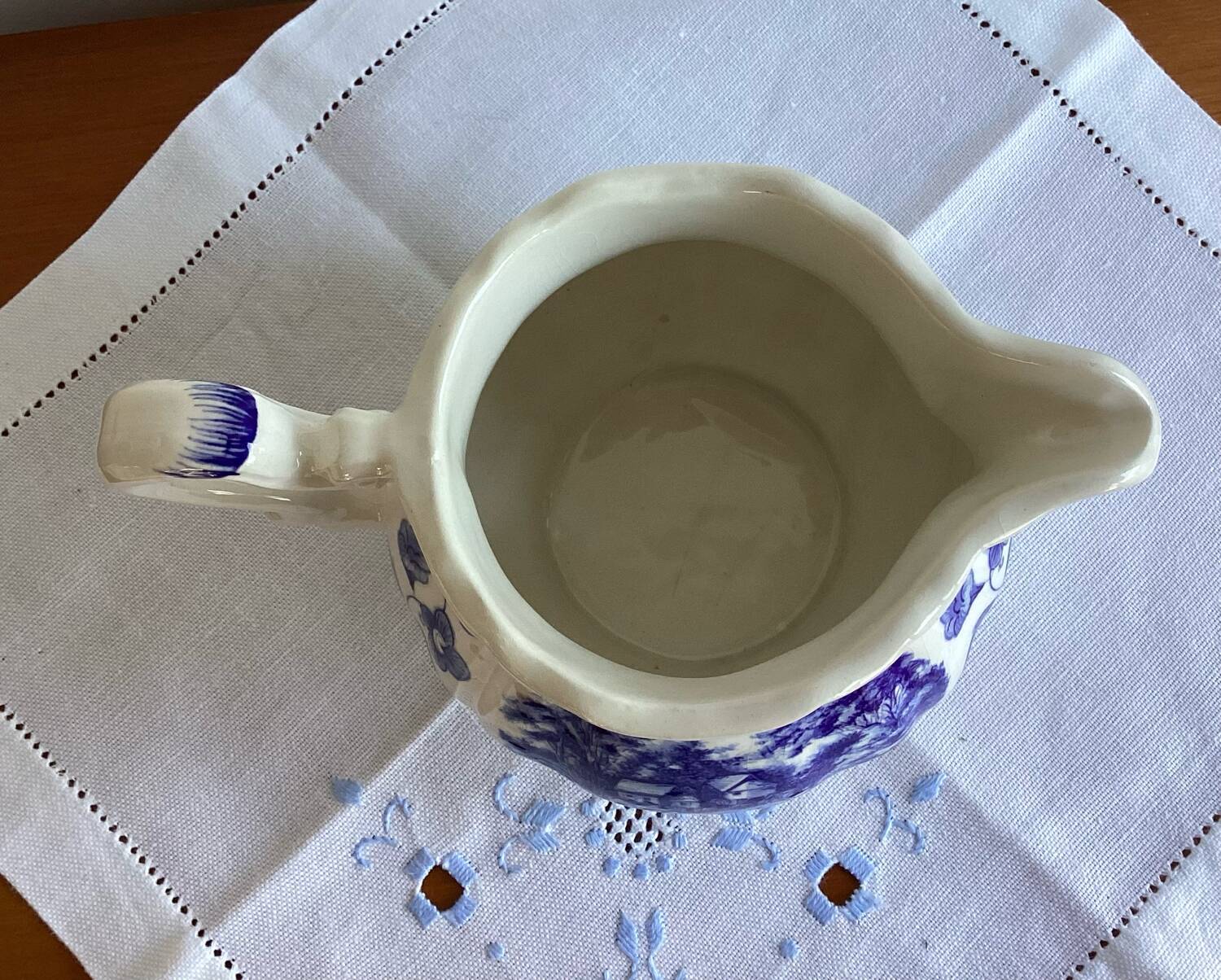 Pot à lait crémier sarreguemines romantic