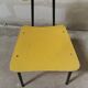 Yellow Jacques HITIER chair, vintage 50s