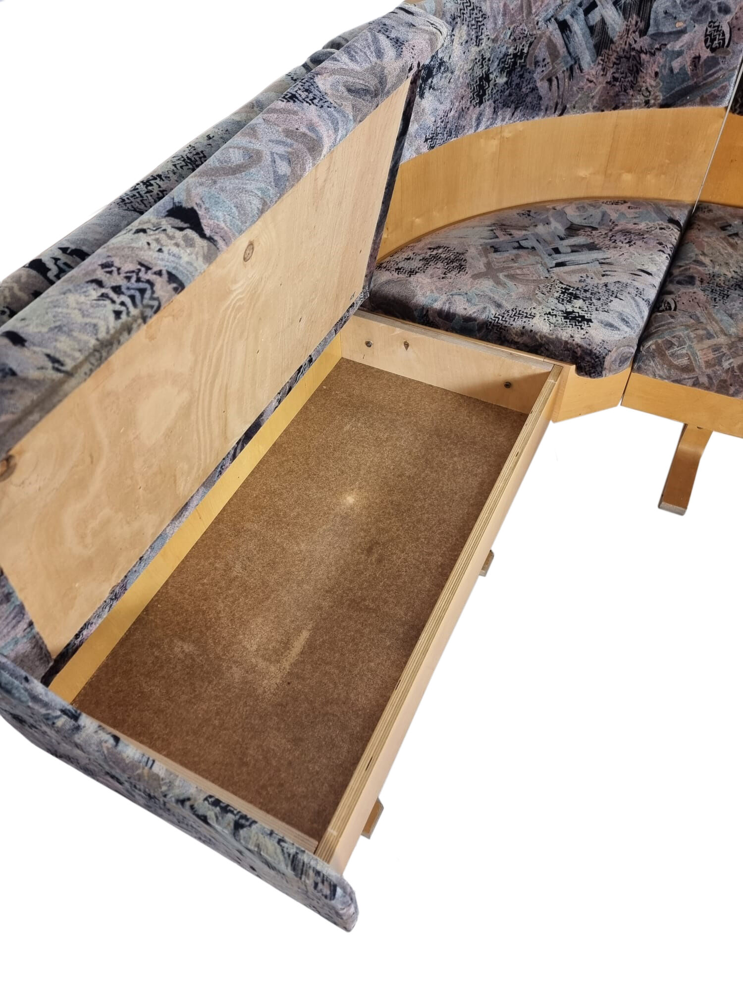 Corner sofa by Ludvik Volak for Drevopodnik Holesov 1960s