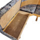 Corner sofa by Ludvik Volak for Drevopodnik Holesov 1960s