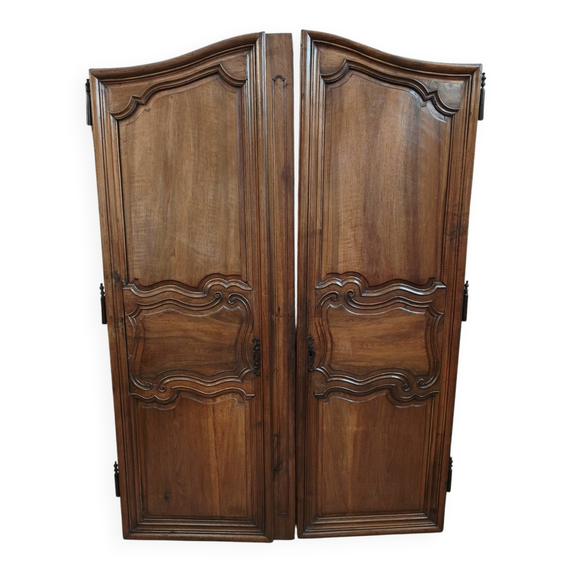 Pair of antique wardrobe doors