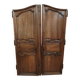 Pair of antique wardrobe doors