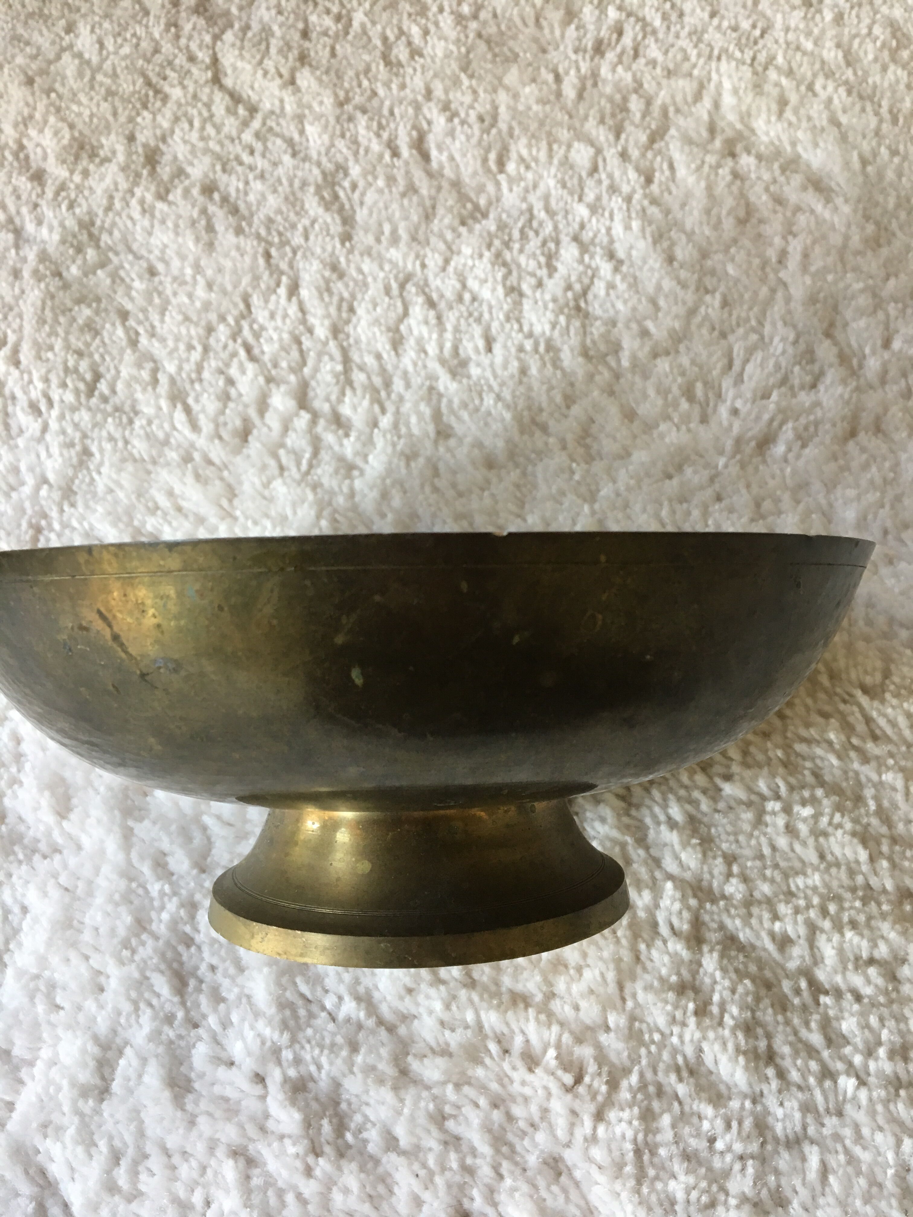 Empty Pocket brass with engravings