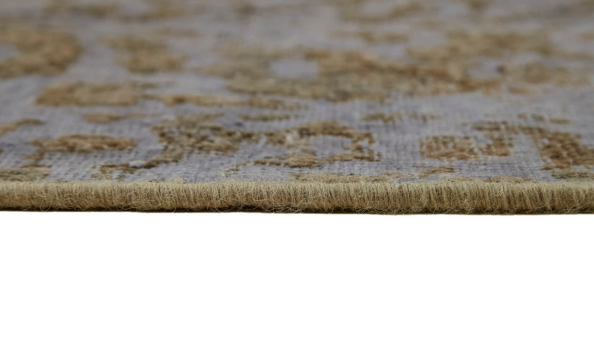 Hand-knotted persian vintage 1970s 250 cm x 333 cm purple wool carpet