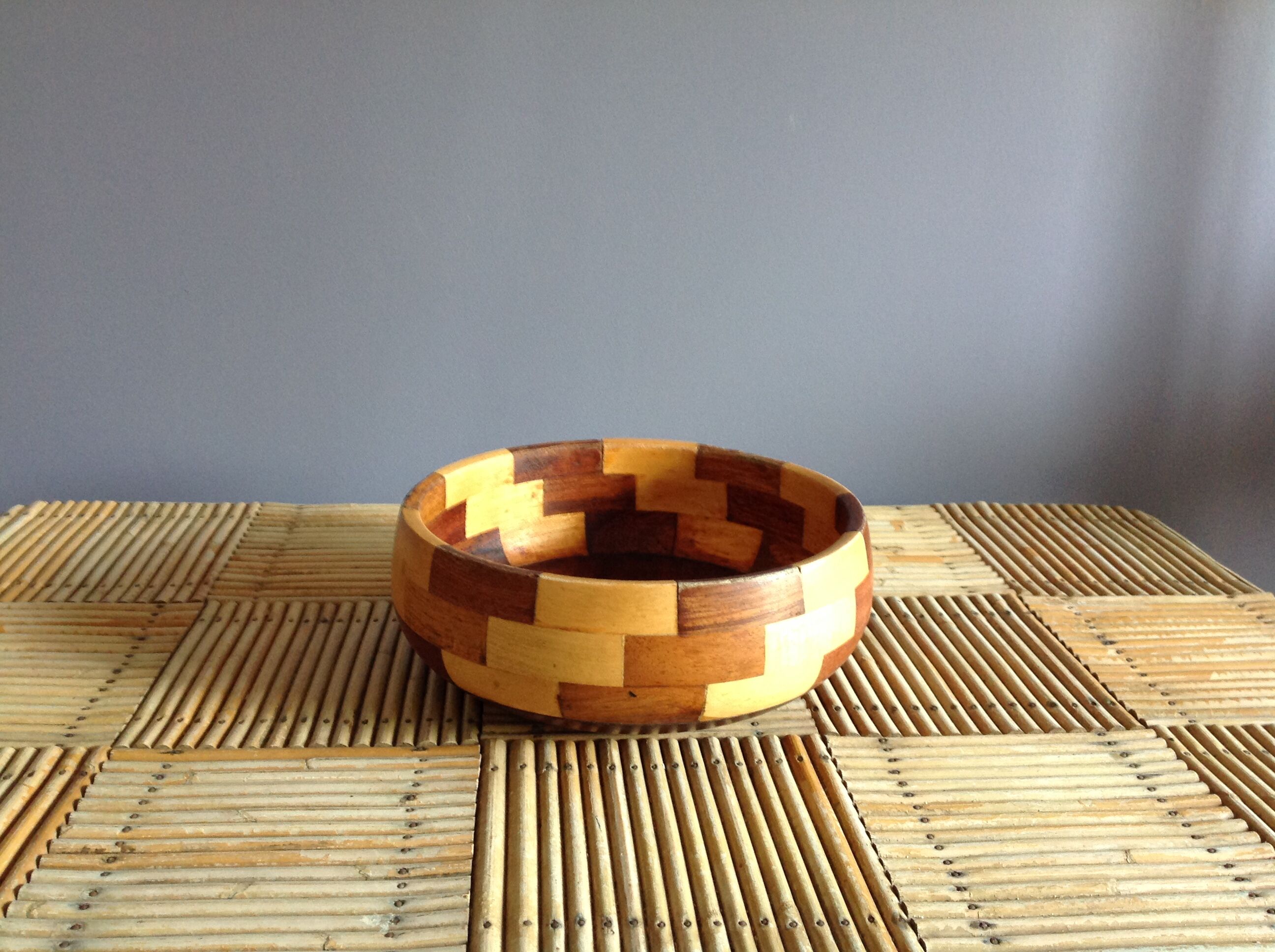 Wooden salad bowl