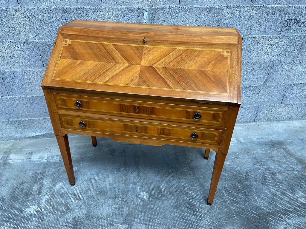 Office scriban Louis XVI walnut 1950