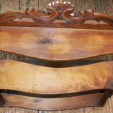 Napoleon3-era solid walnut column shelf3