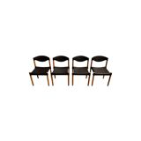 Quatre chaises Casala en plastique